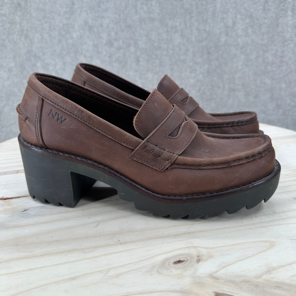 Nine West Mockenzie Bratz 10 M Chunky Platform Penny Loafers Lug Sole Block Y2K - Picture 6 of 14